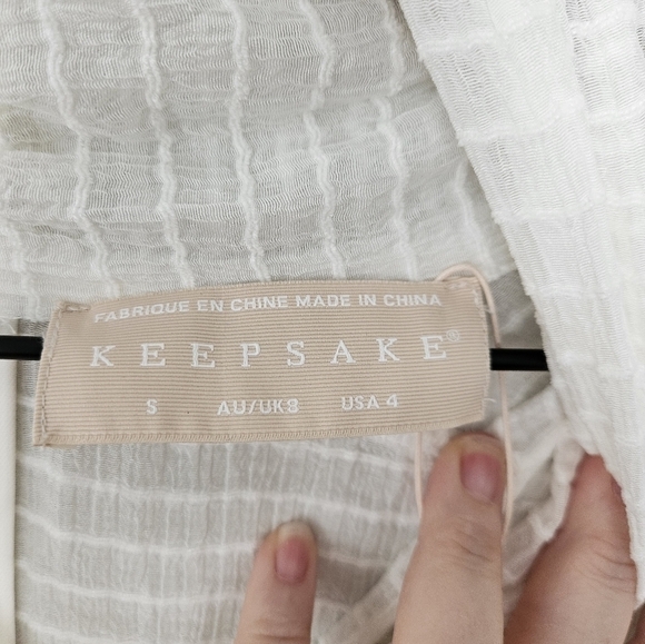 NWT Keepsake the lable New Look white mini dress size 4 - Picture 8 of 15